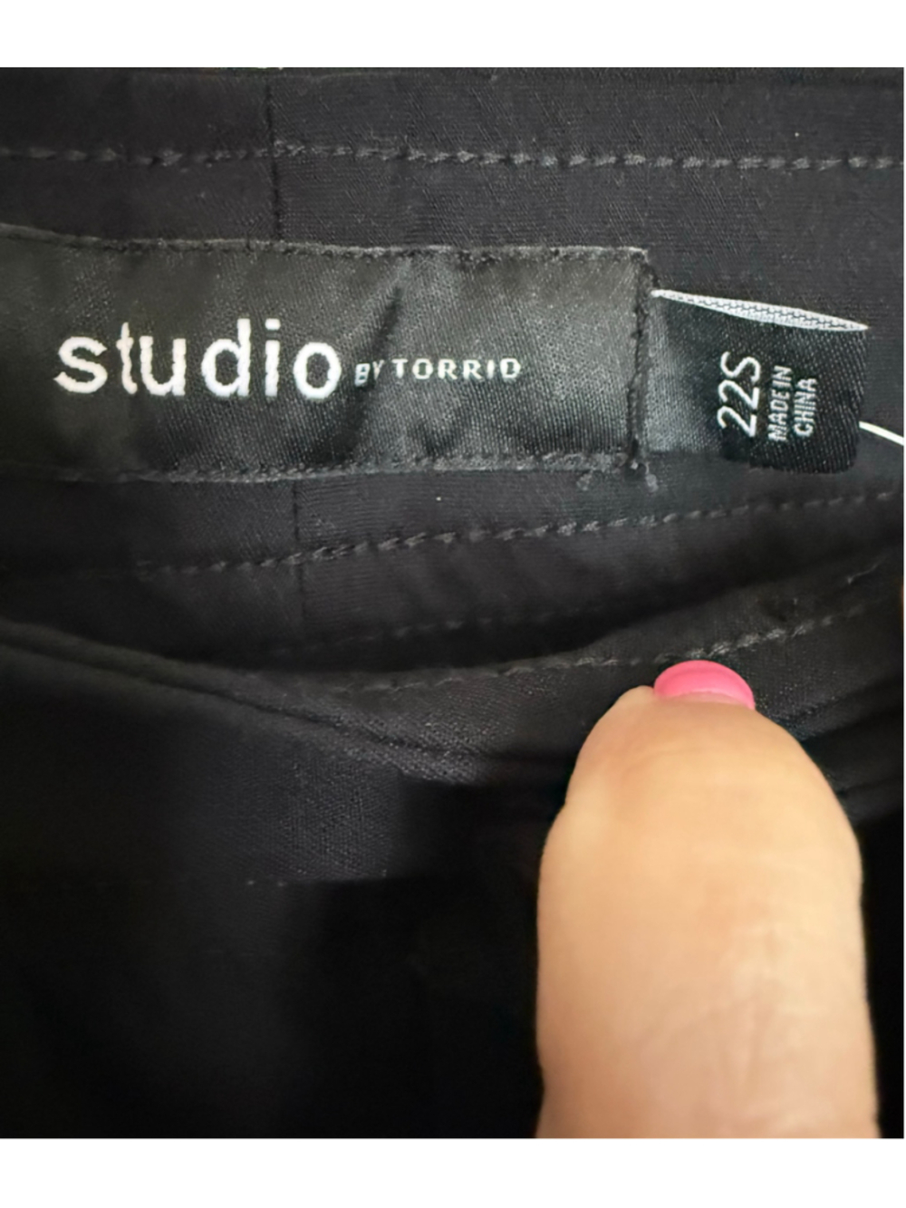 Torrid Studio Millennium Stretch Straight Leg Pants Black 22 Short NWT - Picture 5 of 9